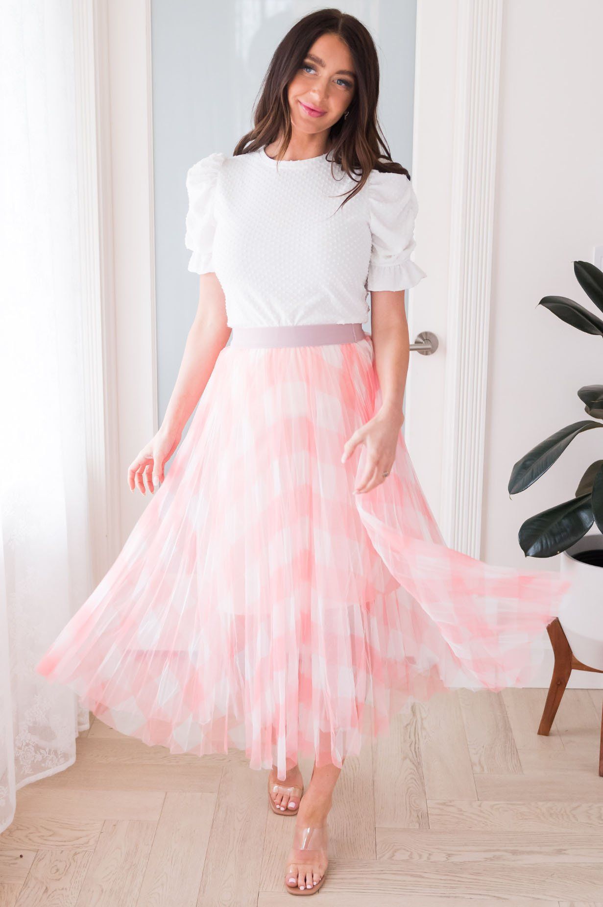 Can't Compare Checkered Skirt Skirts vendor-unknown 