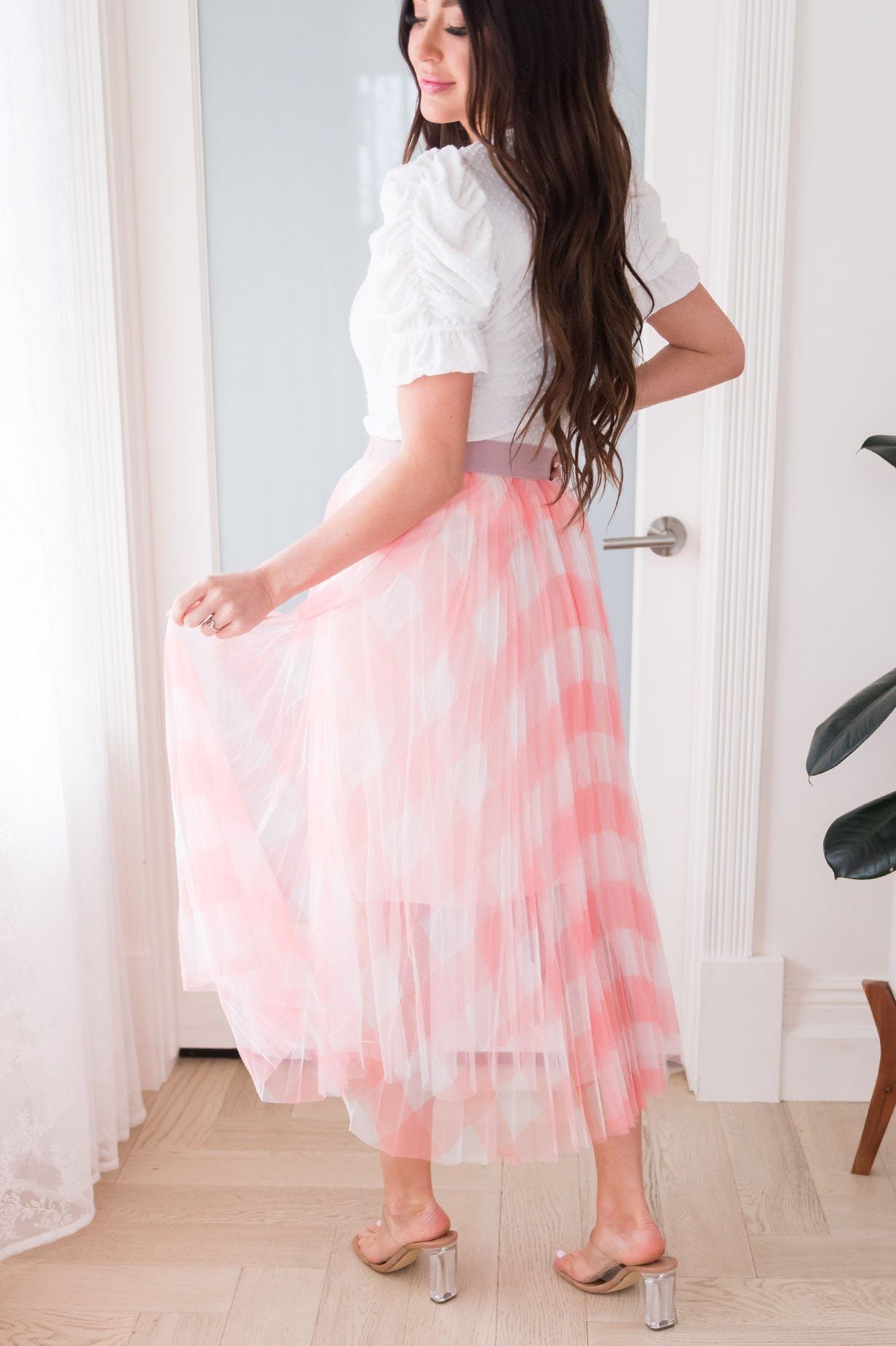 Can't Compare Checkered Skirt Skirts vendor-unknown 