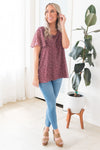 Ditzy Abstract Modest Blouse Tops vendor-unknown