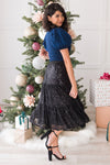 Dazzle Glam Sleigh Ride Sequin Skirt Modest Dresses vendor-unknown