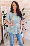 Midnight Blues Modest Blouse Tops vendor-unknown