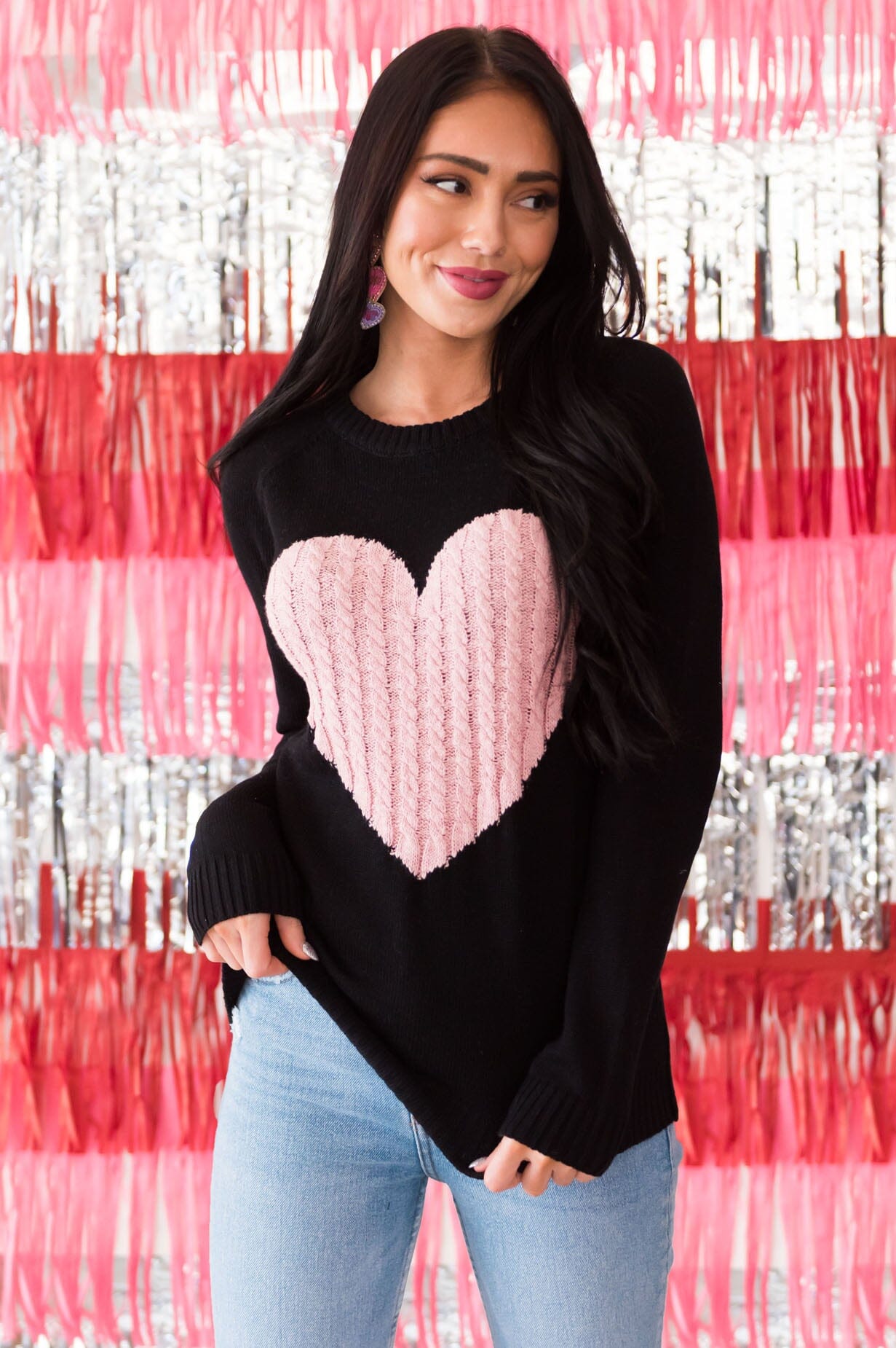 I Heart You Modest Sweater Modest Dresses vendor-unknown 