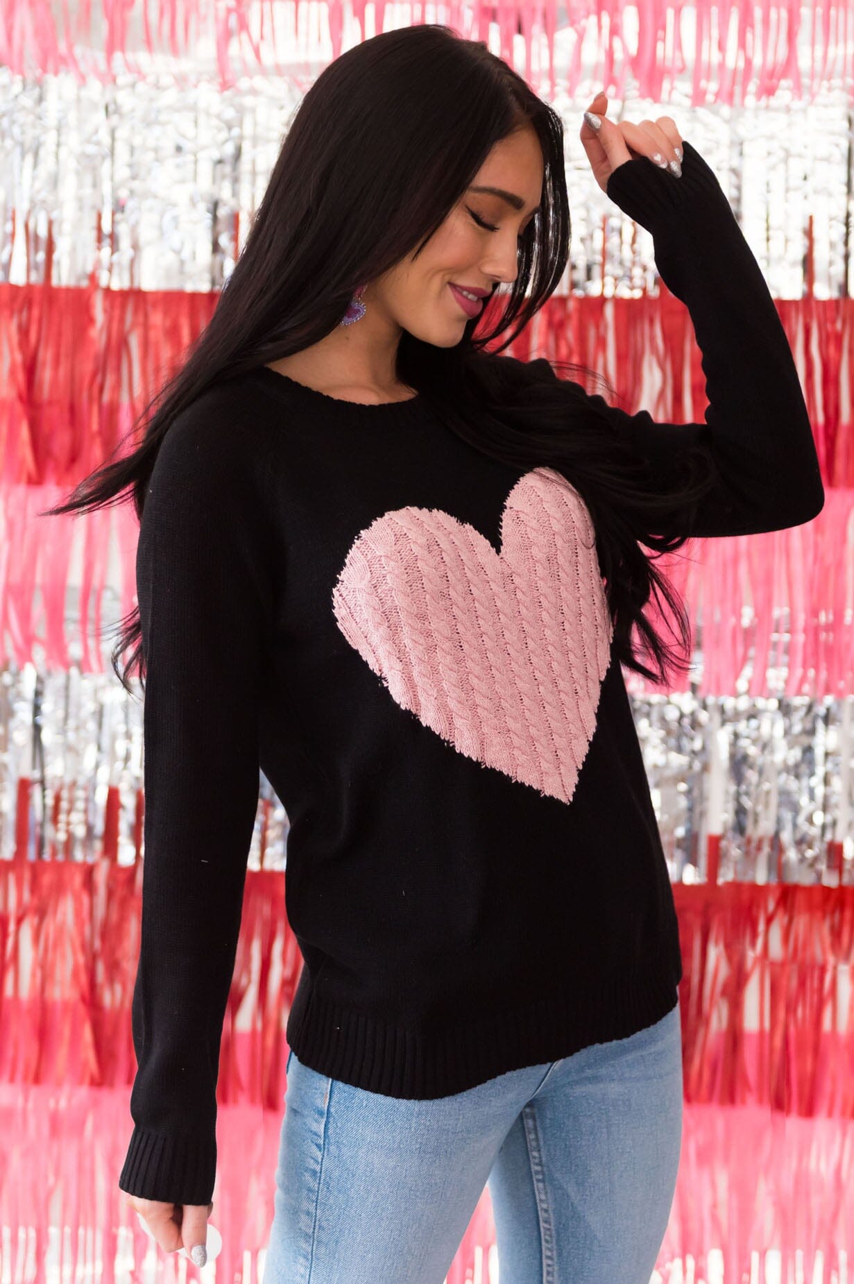 I Heart You Modest Sweater Modest Dresses vendor-unknown 