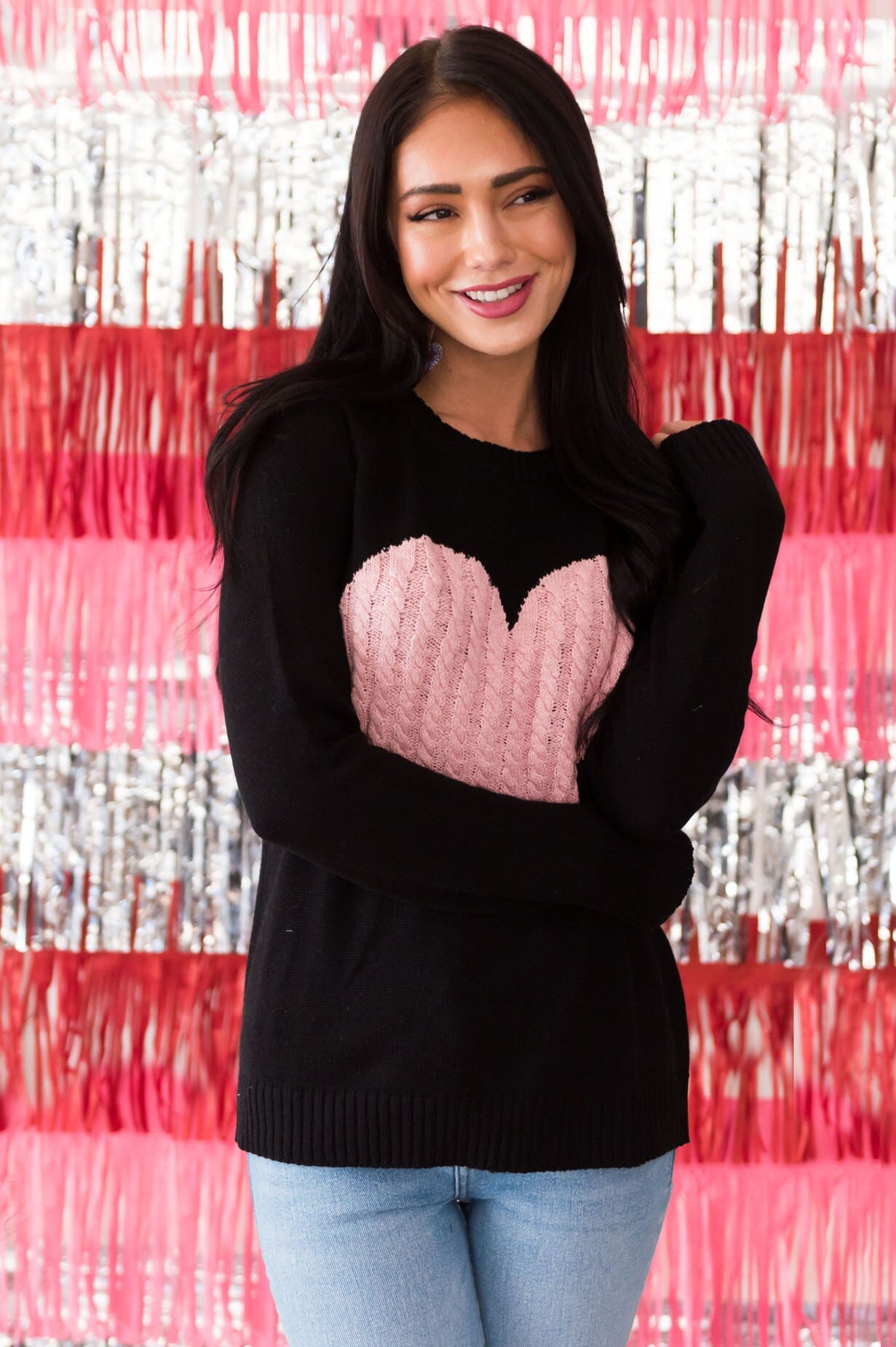 I Heart You Modest Sweater Modest Dresses vendor-unknown 
