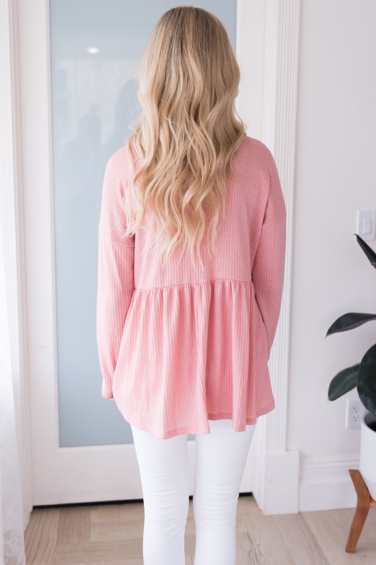 Meaningful Words Modest Babydoll Blouse Tops vendor-unknown 