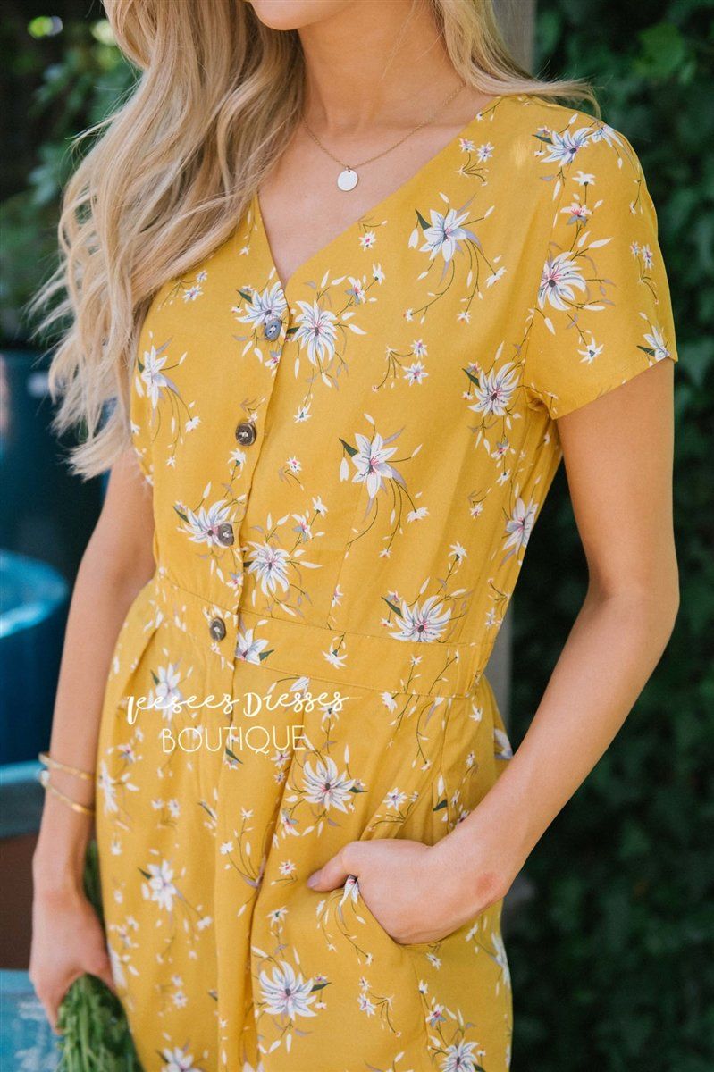 The Mimi Floral Jumpsuit Modest Dresses vendor-unknown 