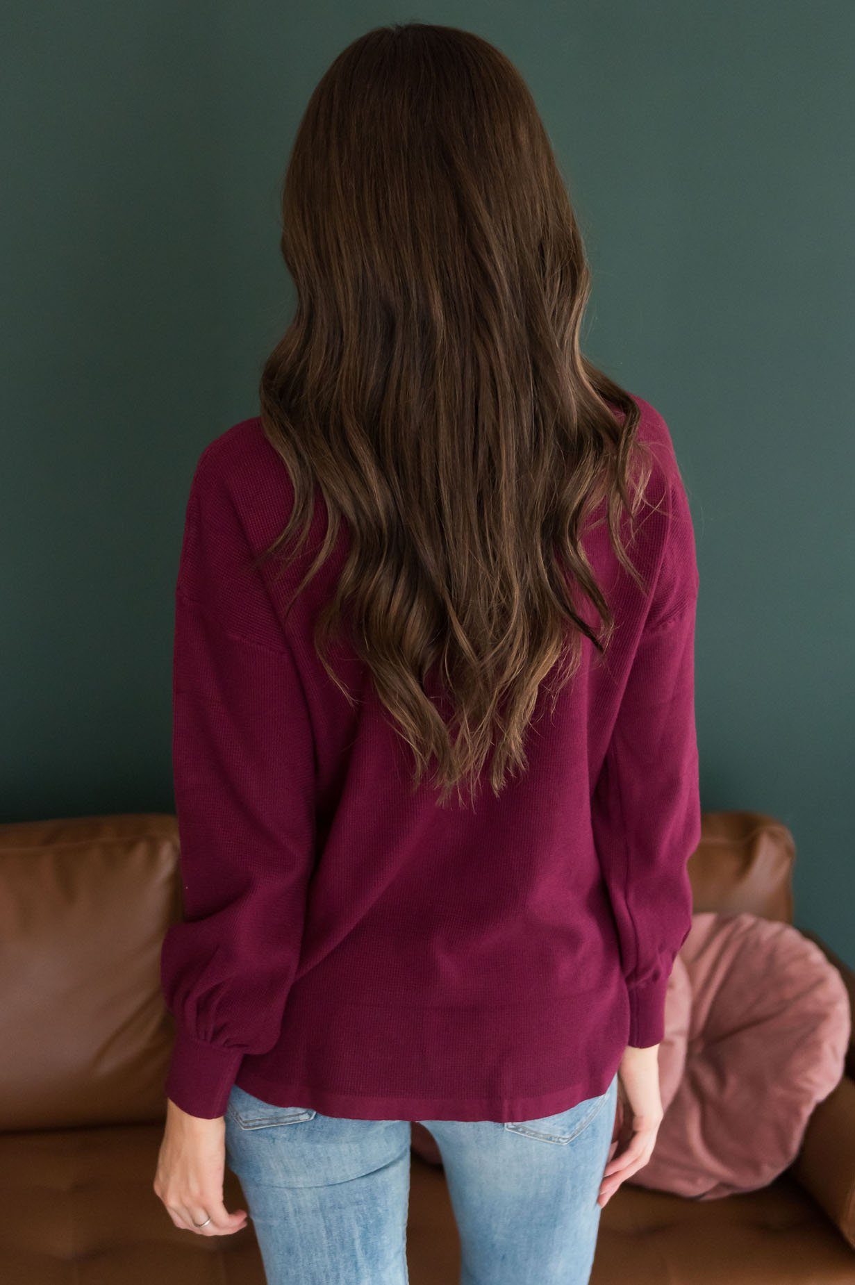 Fall In Line Modest Thermal Sweater Tops vendor-unknown 