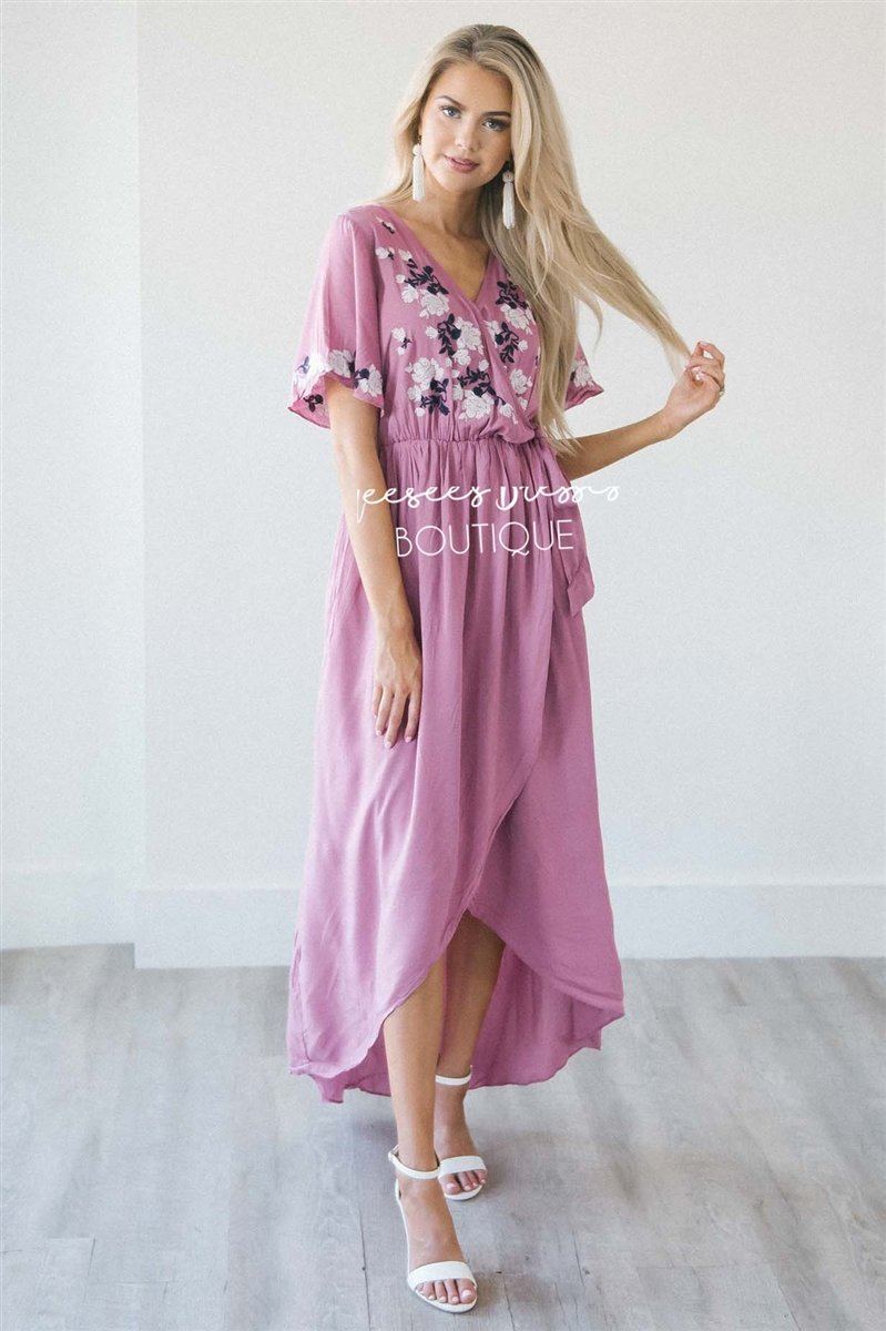 The Sharon Modest Dresses vendor-unknown S Dusty Orchid 