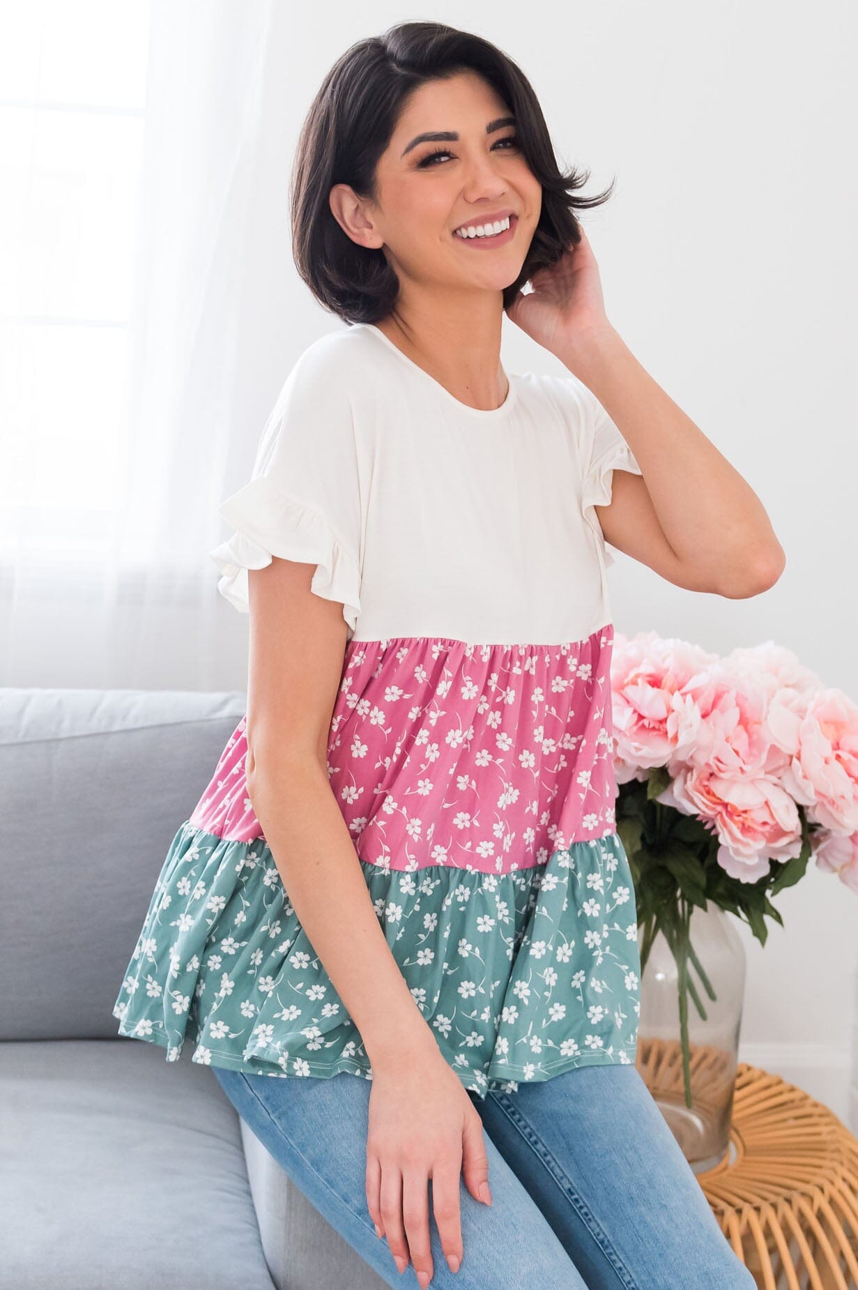 Leading With Love Modest Top Tops vendor-unknown 