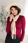 Cozy & Stylish Fringed Edge Scarf Accessories & Shoes Leto Accessories