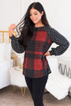 Falling For Plaid Modest Top NeeSee's Dresses