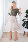 Fall Blooms Modest Pleated Skirt Modest Dresses vendor-unknown