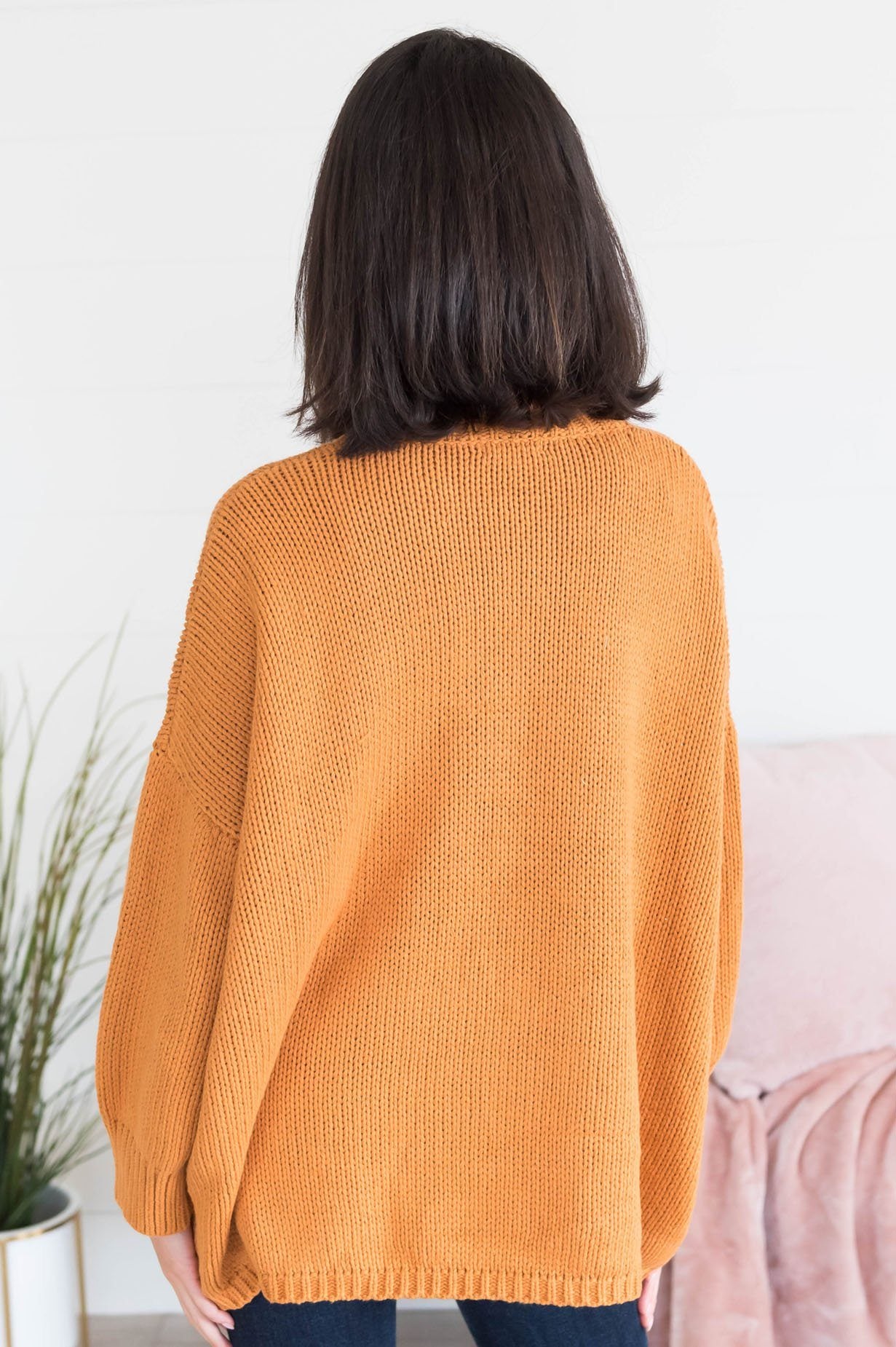 Just Chillin' Modest Sweater Tops vendor-unknown 