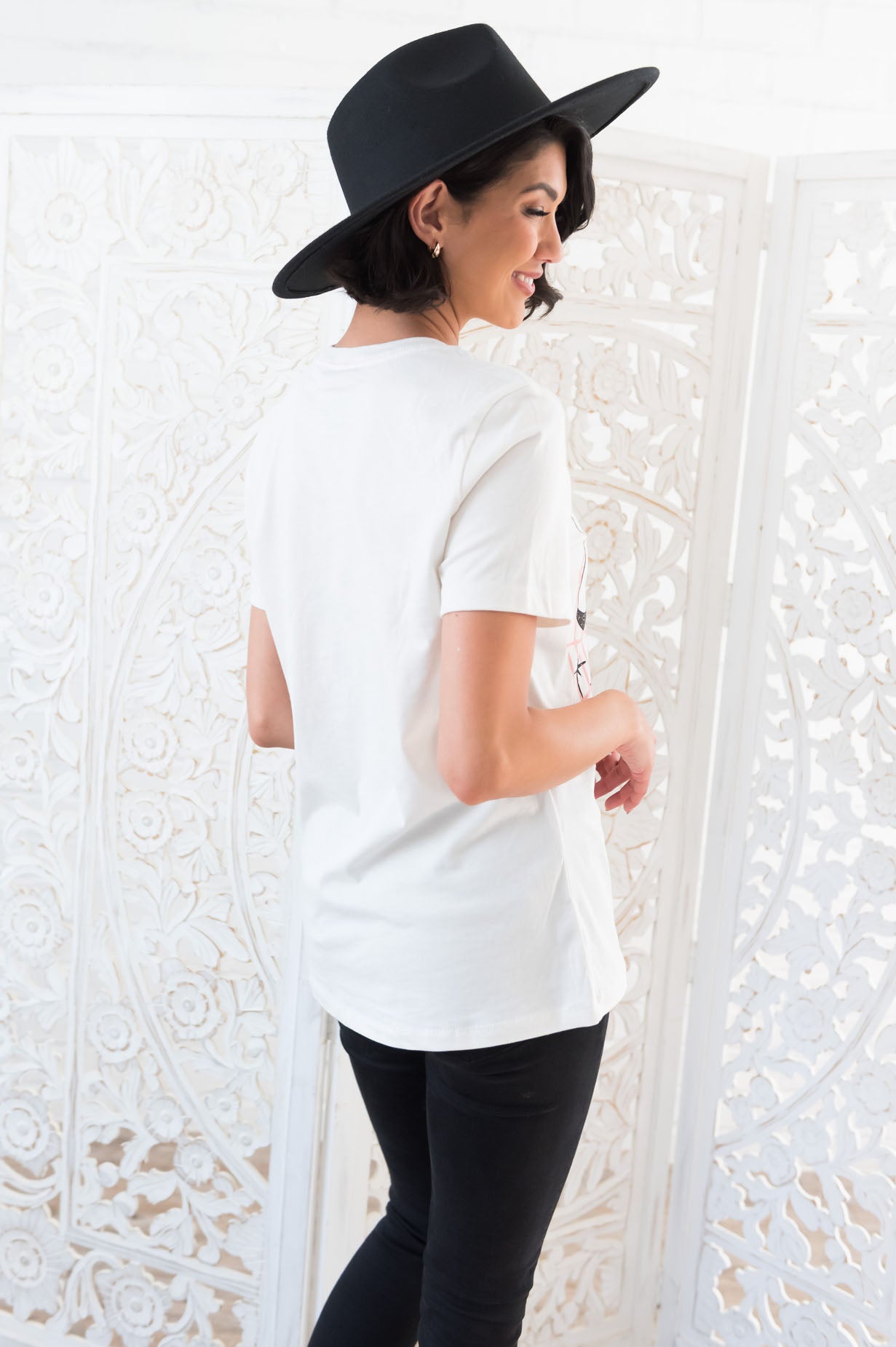 Hey Boo Modest Graphic Tee Modest Dresses vendor-unknown 