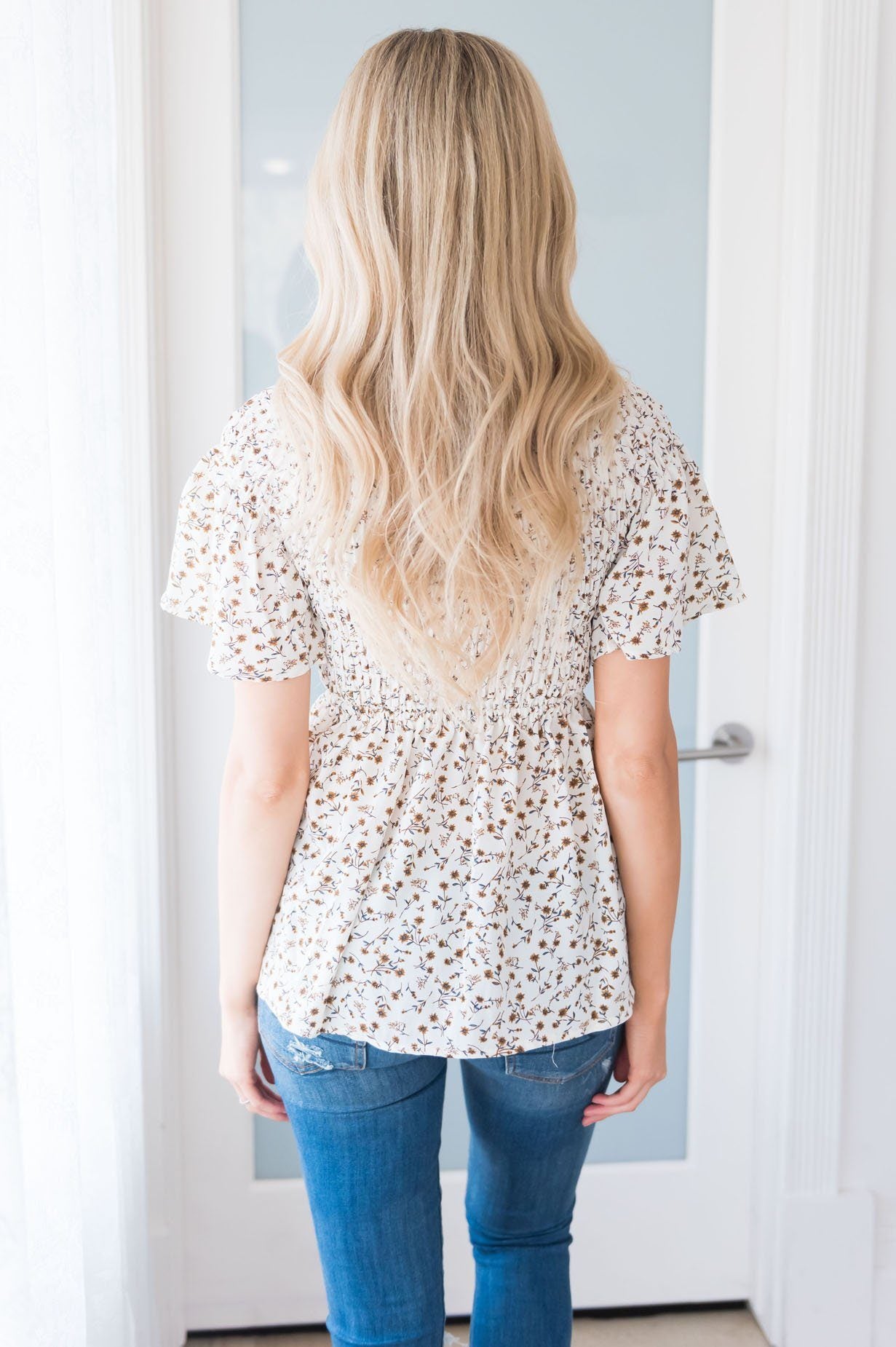 Midnight Blues Modest Blouse Tops vendor-unknown 