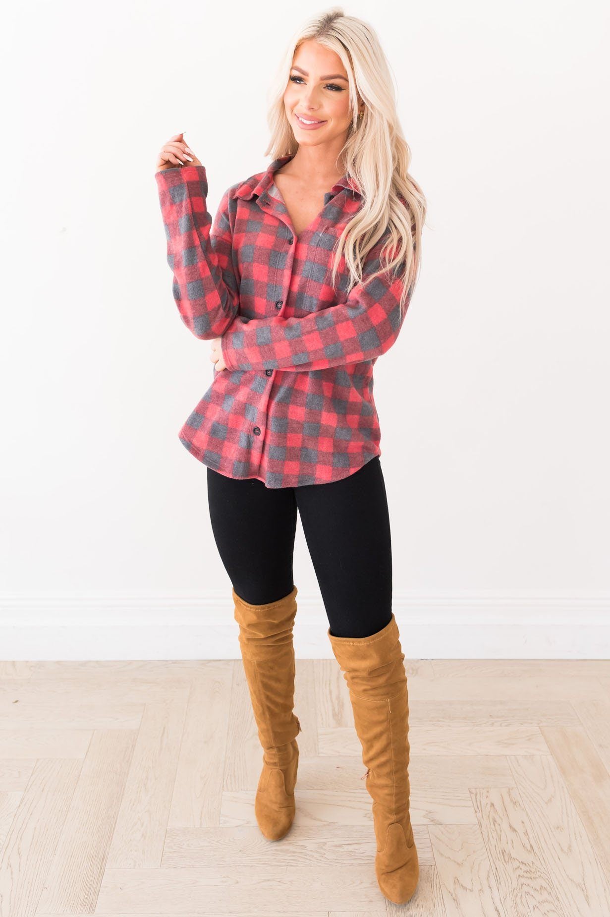 Caught My Eye Modest Blouse Modest Dresses vendor-unknown 