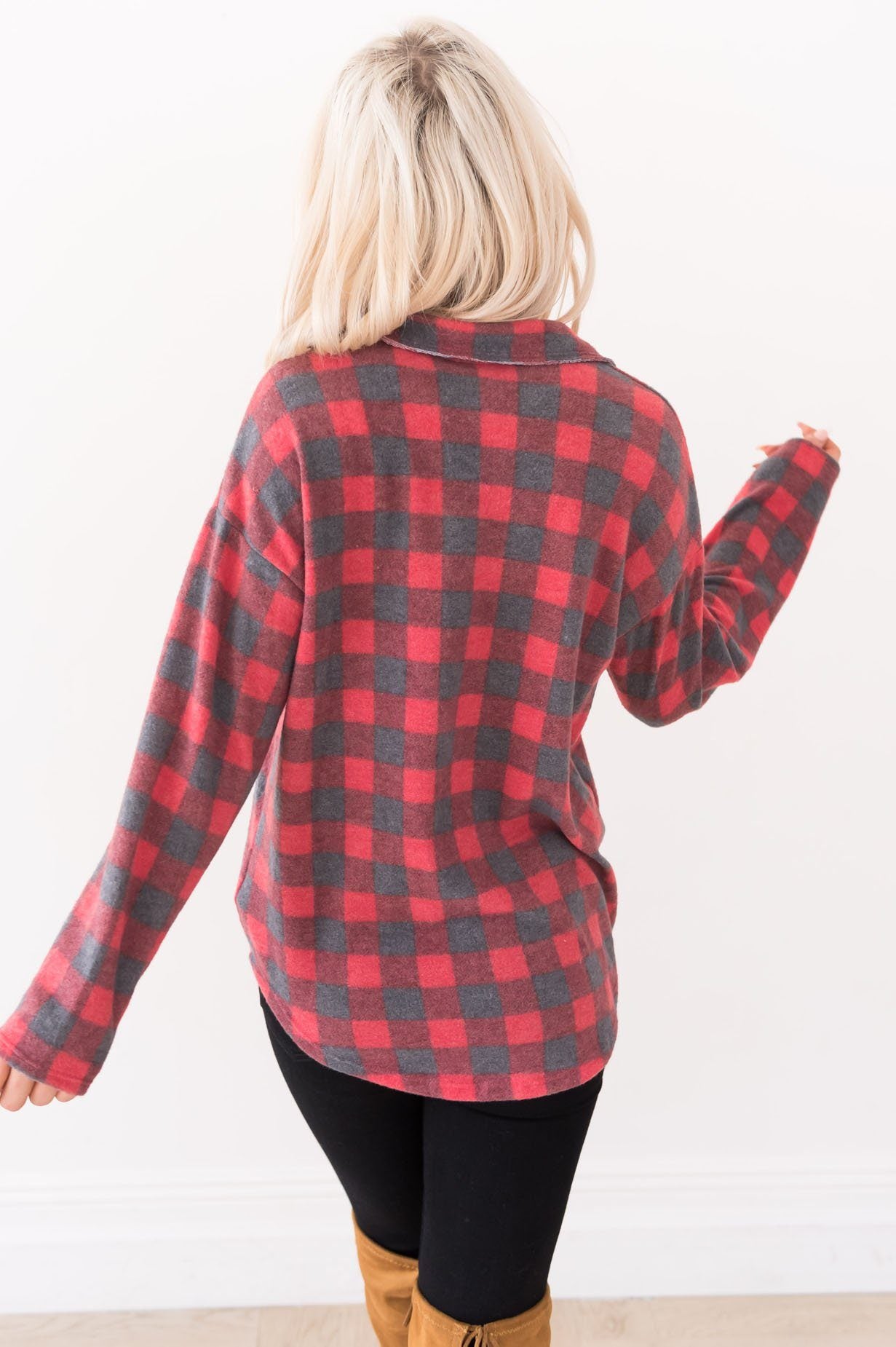 Caught My Eye Modest Blouse Modest Dresses vendor-unknown 