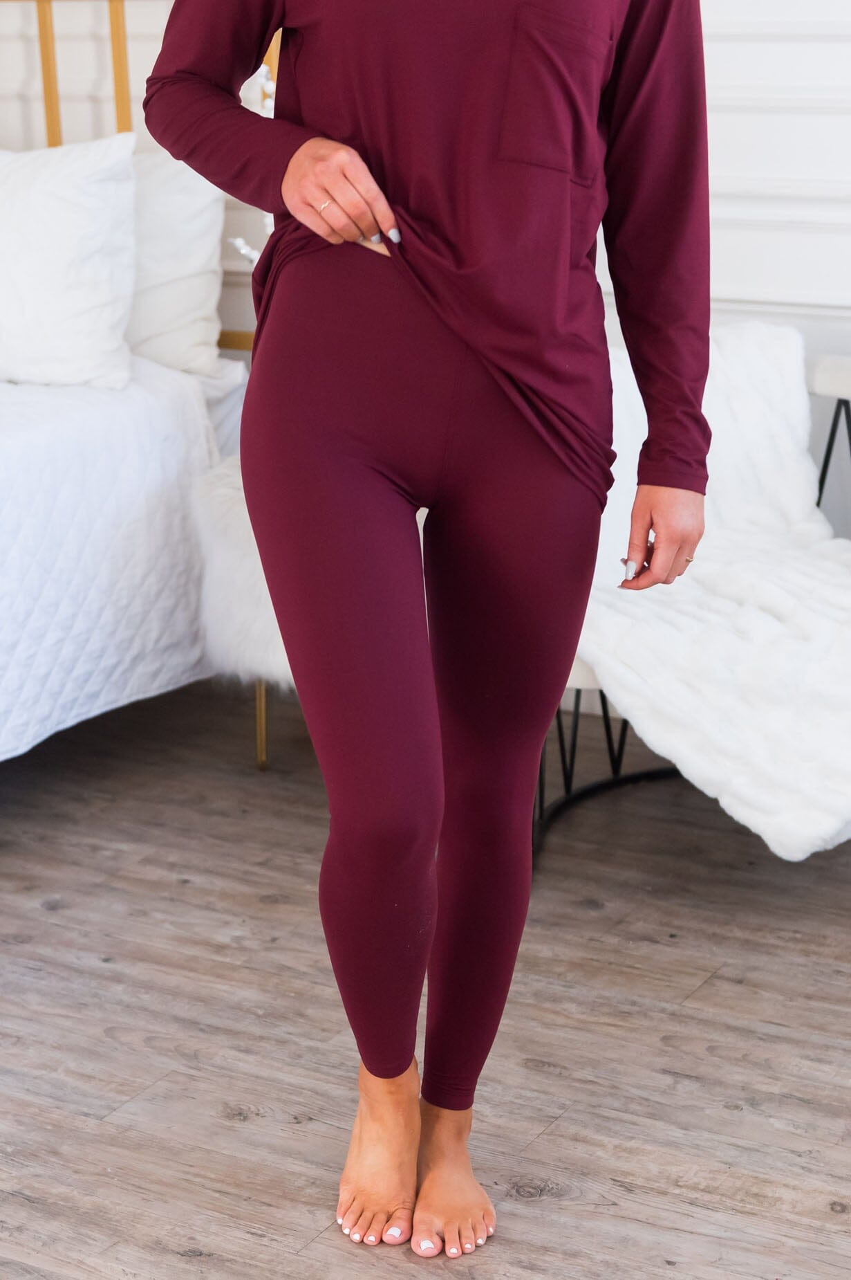 Cozy Mornings Modest Lounge Set Tops vendor-unknown 