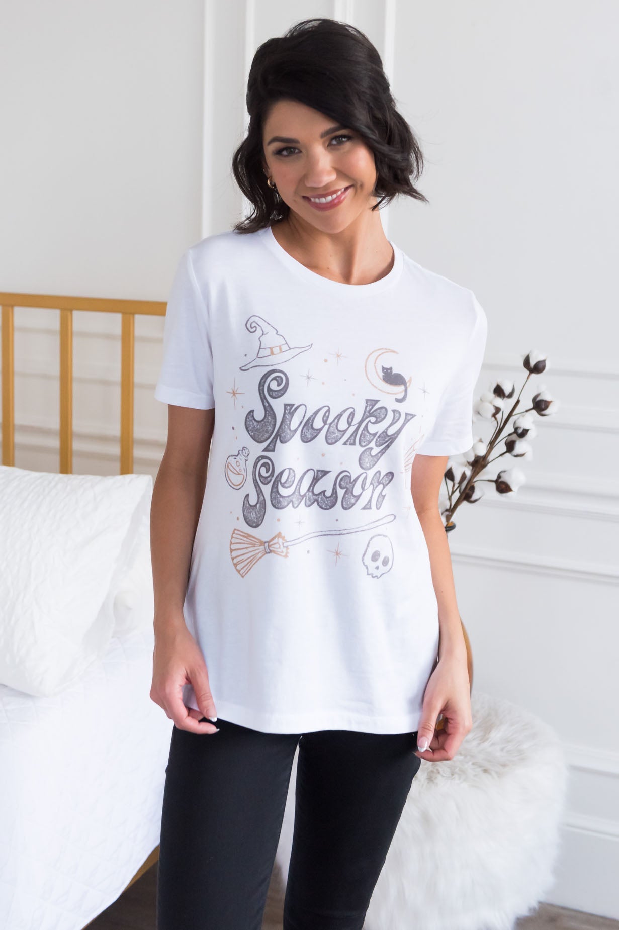 Spooky Season Modest Graphic Tee Modest Dresses vendor-unknown 
