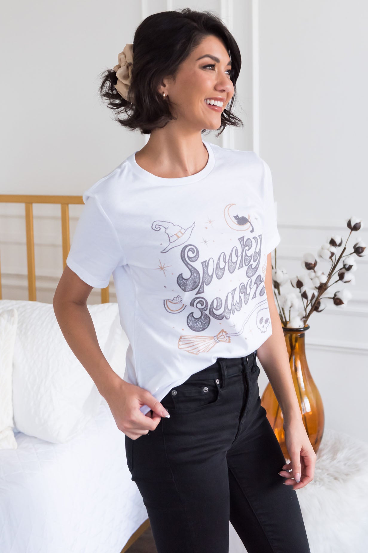 Spooky Season Modest Graphic Tee Modest Dresses vendor-unknown 