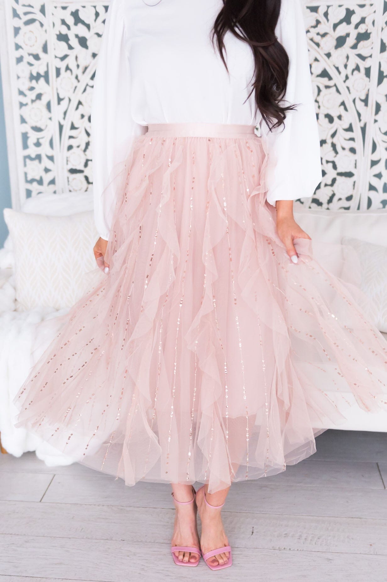May All Your Dreams Come True Modest Tulle Skirt Skirts vendor-unknown 