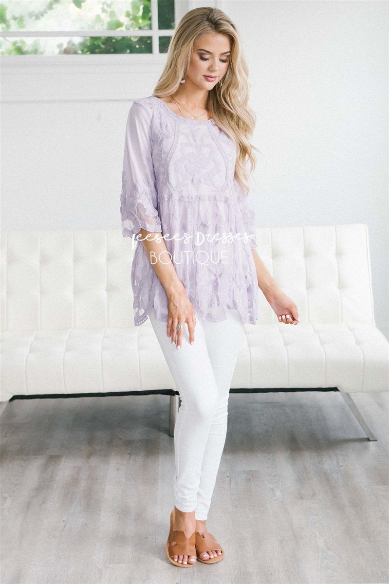 Day Dreamer Lace Blouse Tops vendor-unknown 