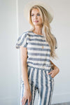 The Shelby Striped Jumpsuit Modest Dresses vendor-unknown