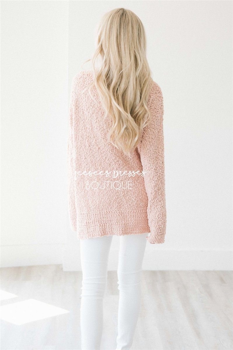 Cozy Fall Popcorn Pullover Round Neck Sweater Tops vendor-unknown 