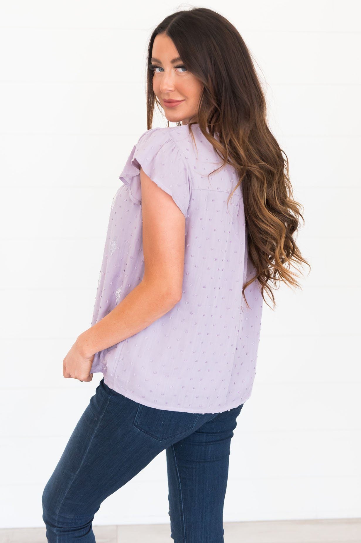 Keep it Edgy Modest Babydoll Blouse Tops vendor-unknown 