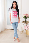 Love In Pink Modest Tee Modest Dresses vendor-unknown