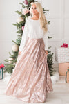 Glamorous Gala Sequin Maxi Skirt Modest Dresses vendor-unknown 