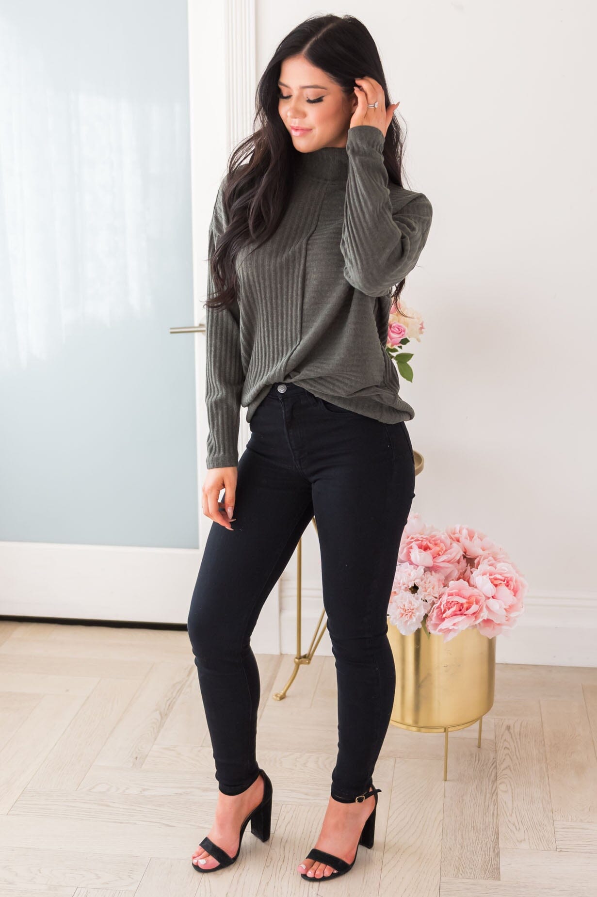 Meet Me By The Campfire Modest Sweater Tops vendor-unknown 