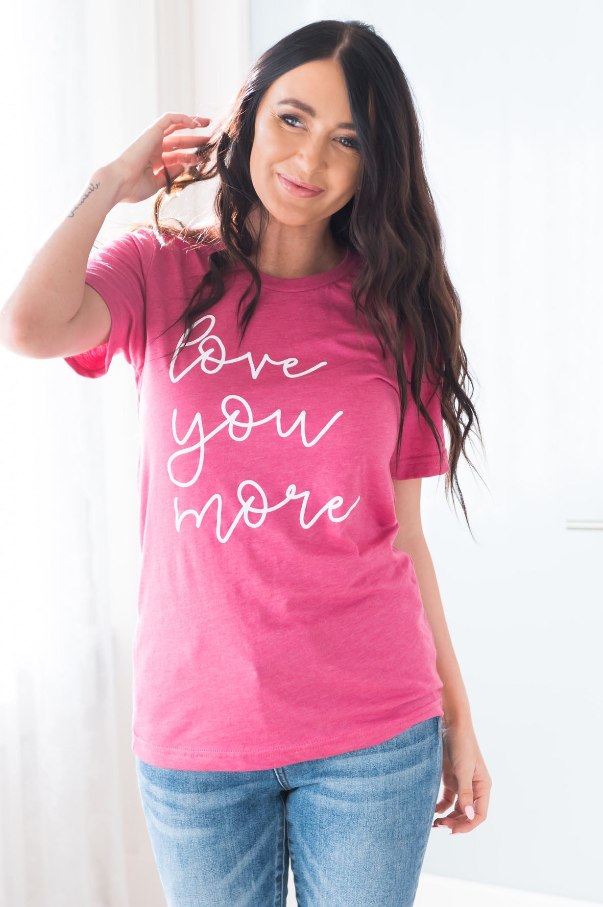 Love You More Modest Tee Modest Dresses vendor-unknown 