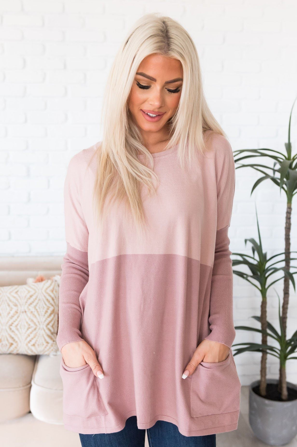 Warm Embrace Modest Sweater Tops vendor-unknown 