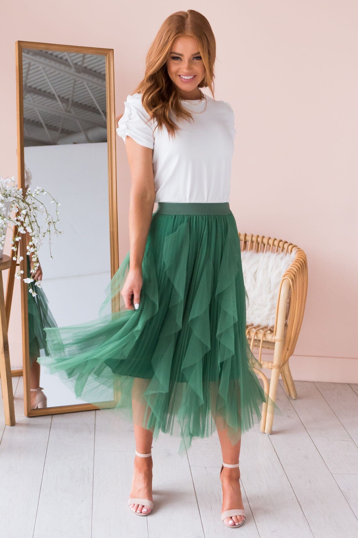 Far & Away Modest Tulle Skirt Skirts vendor-unknown 