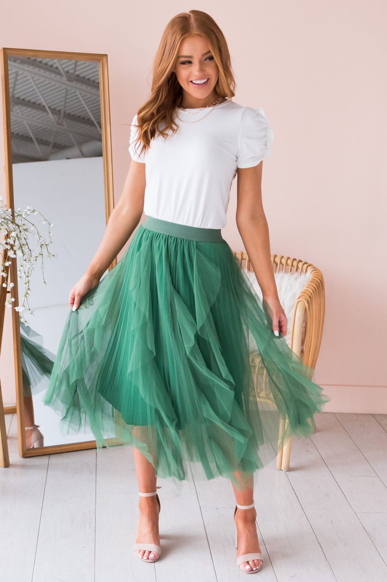 Far & Away Modest Tulle Skirt Skirts vendor-unknown 