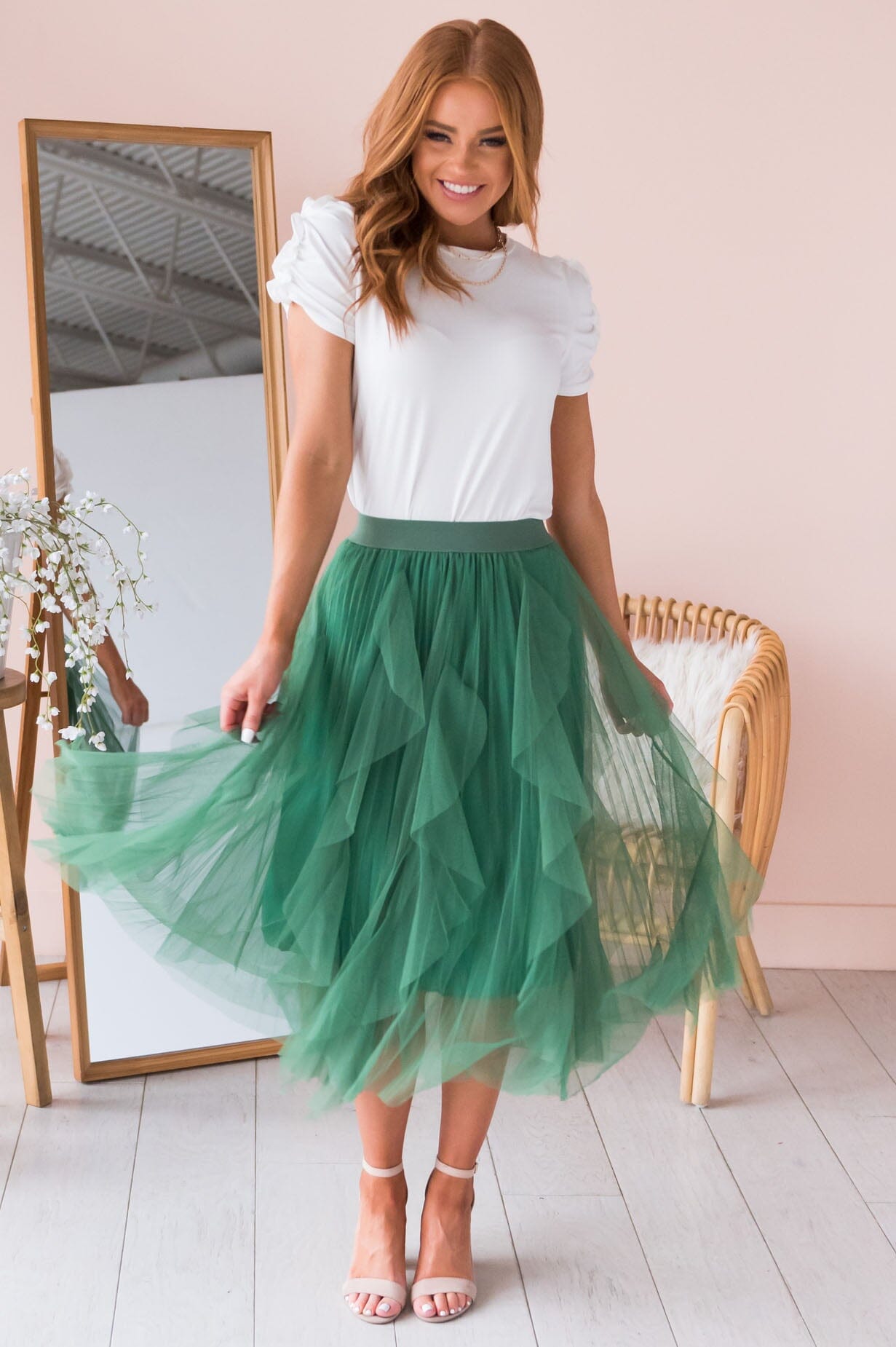 Far & Away Modest Tulle Skirt Skirts vendor-unknown 
