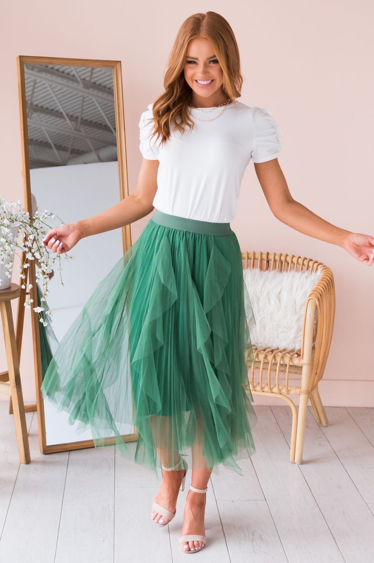 Far & Away Modest Tulle Skirt Skirts vendor-unknown 