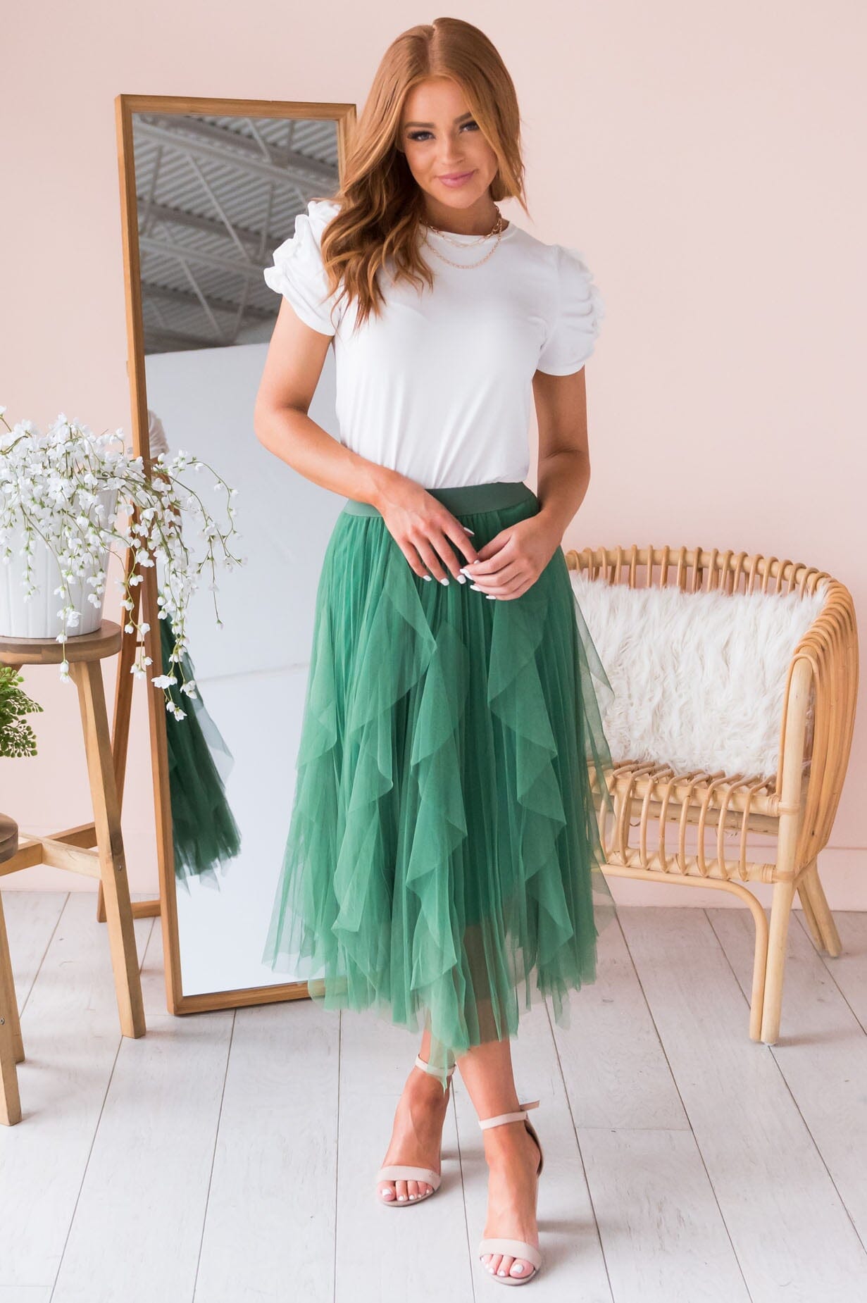 Far & Away Modest Tulle Skirt Skirts vendor-unknown 