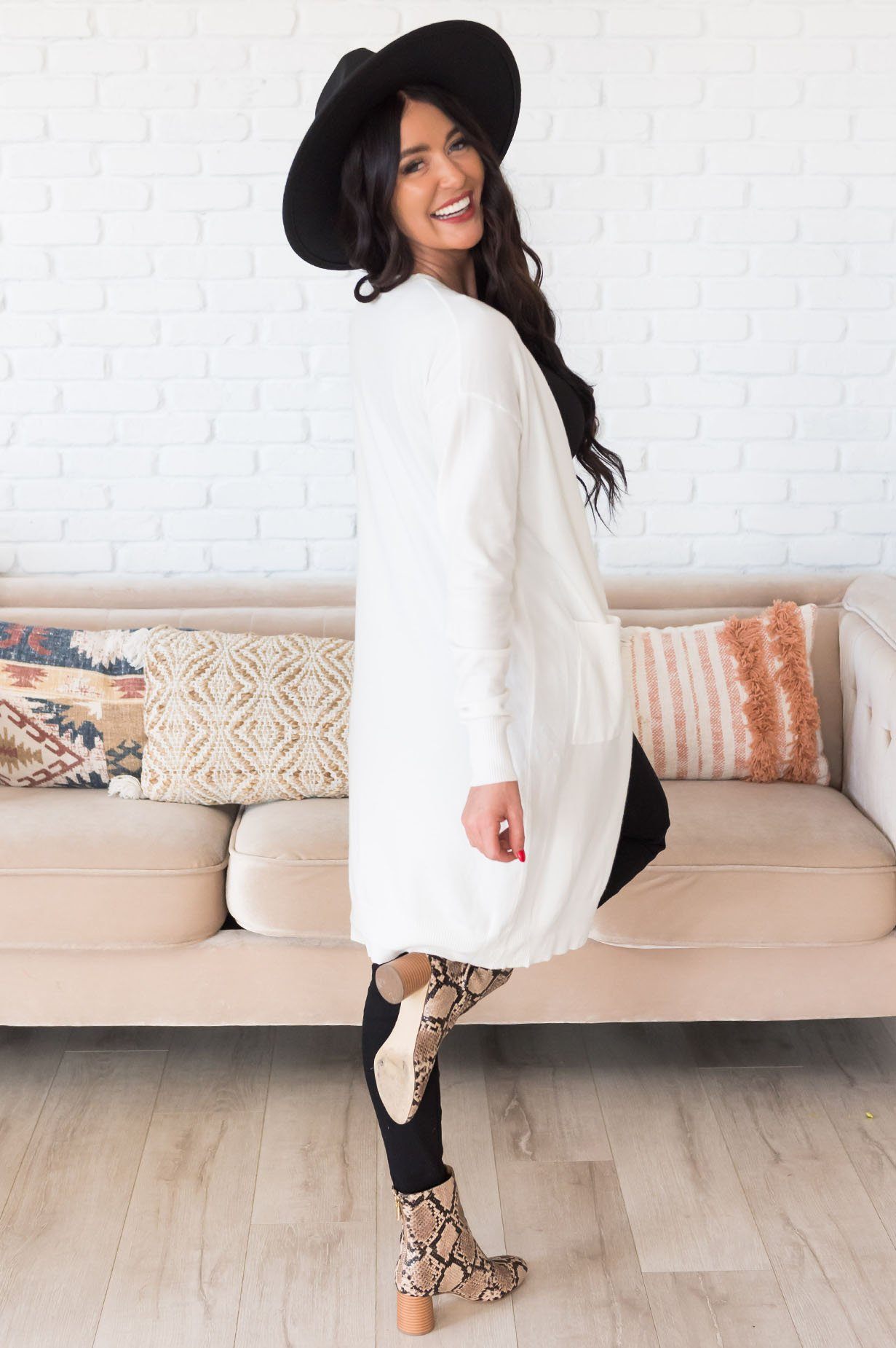 Autumn in the Air Pocket Cardigan Modest Dresses vendor-unknown 