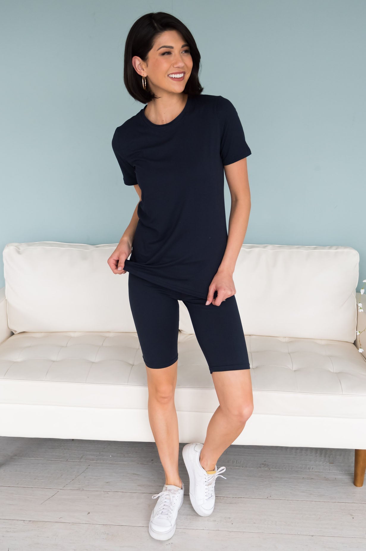 Basic & Cute Modest Biker Short Set Modest Dresses vendor-unknown 