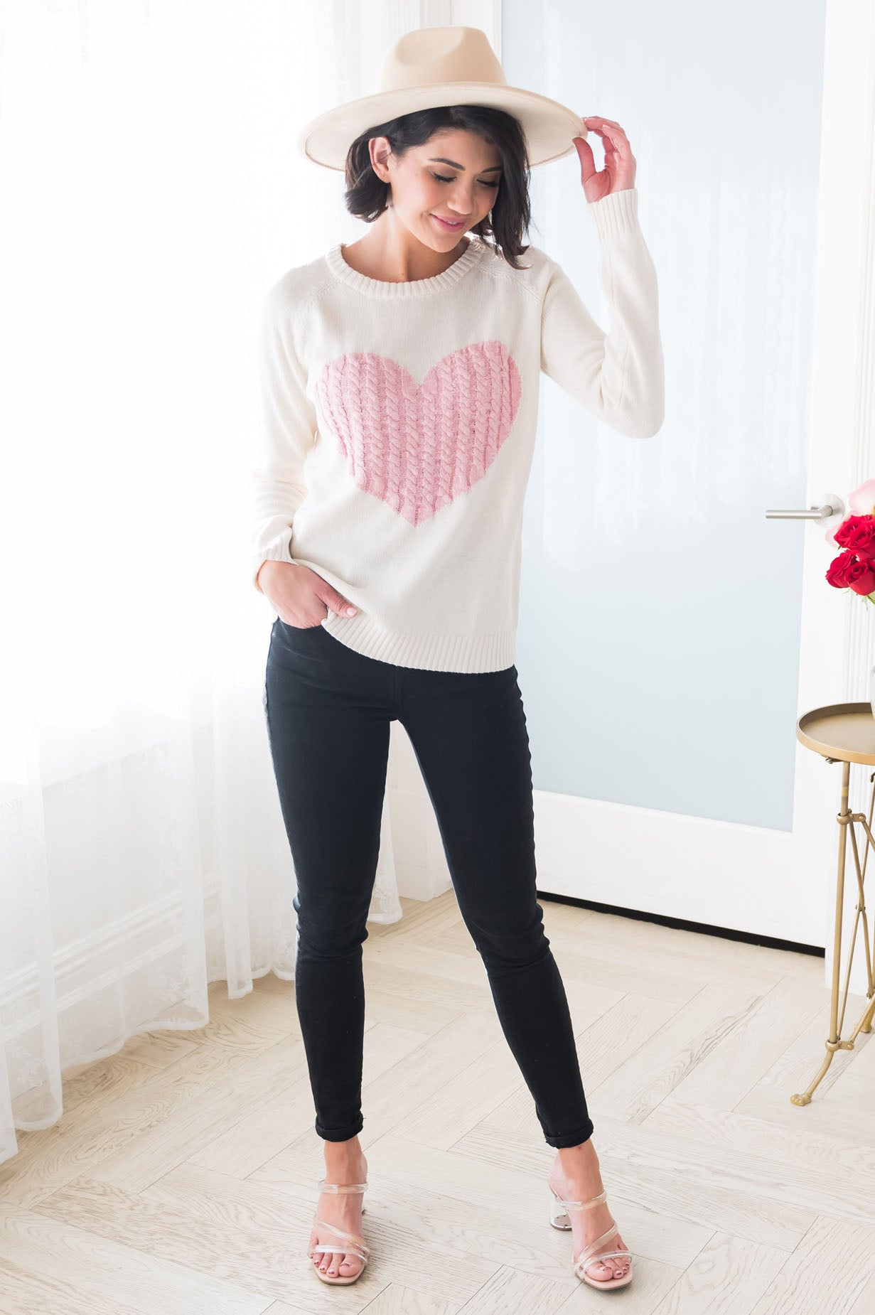 I Heart You Modest Sweater Modest Dresses vendor-unknown 