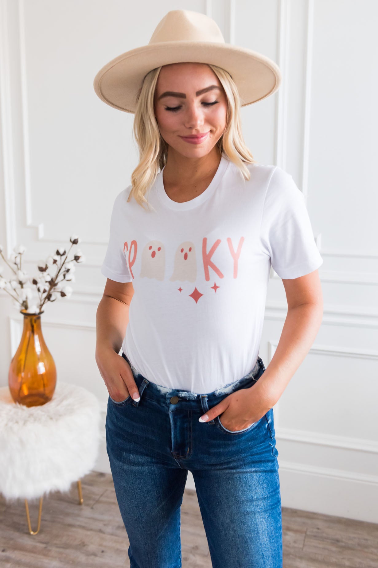 Spooky Modest Graphic Tee Modest Dresses vendor-unknown 