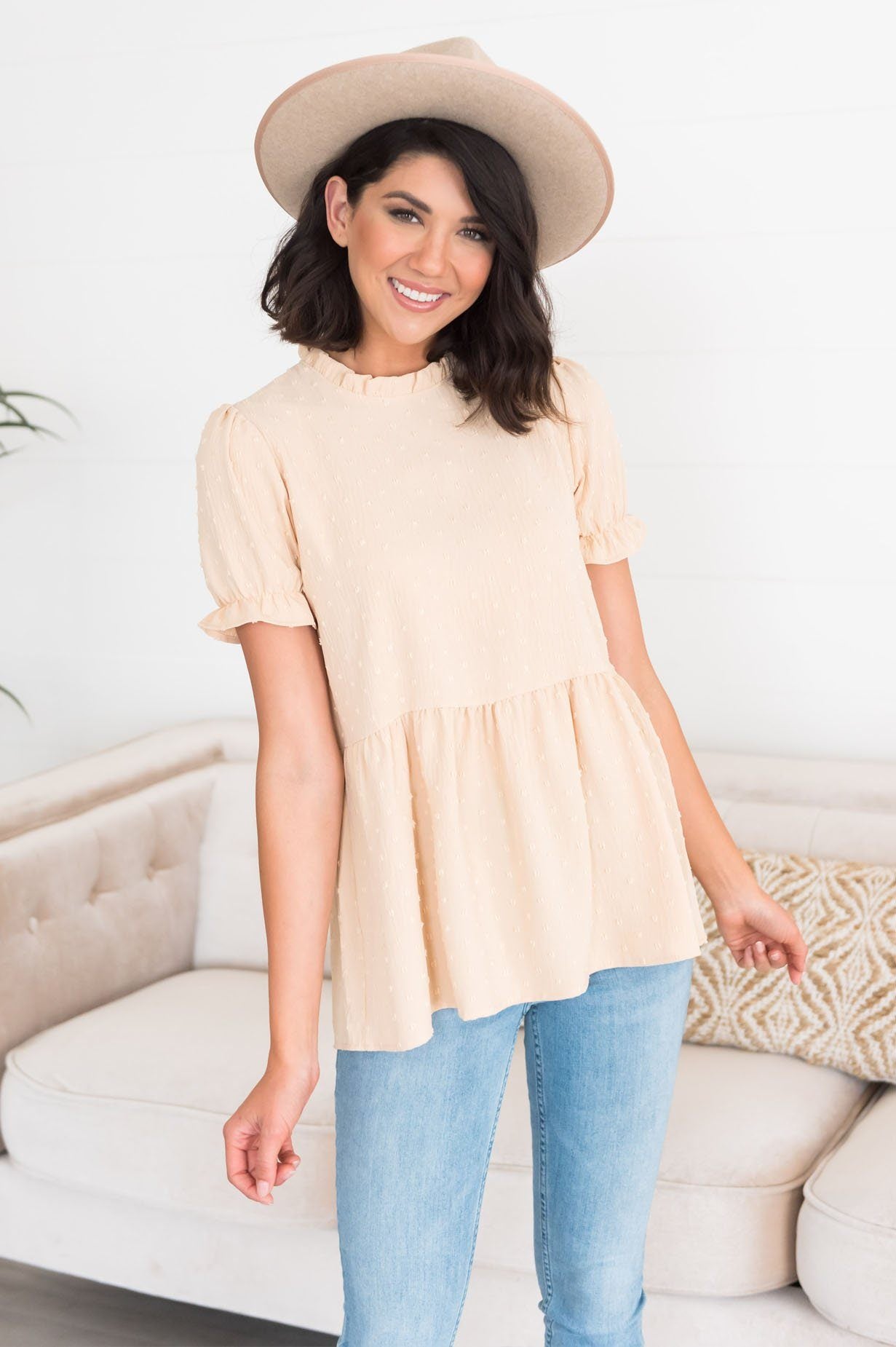 Key To My Heart Modest Babydoll Top Modest Dresses vendor-unknown 