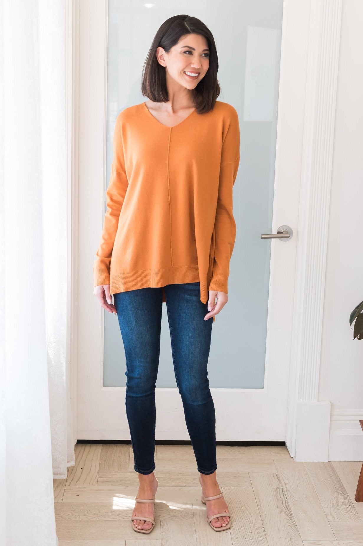 Harvest Season Modest Sweater Tops vendor-unknown 