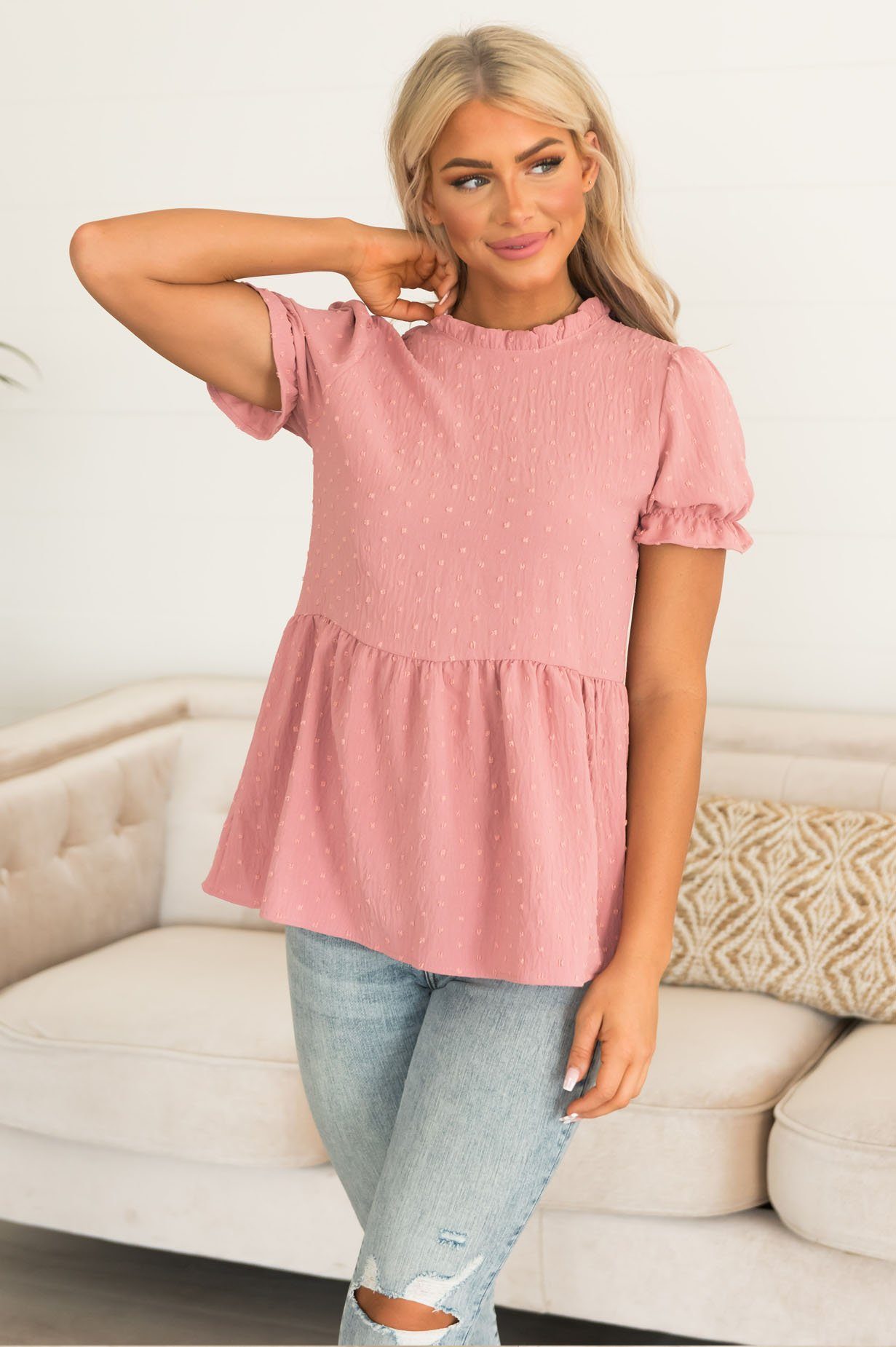 Key To My Heart Modest Babydoll Top Modest Dresses vendor-unknown 