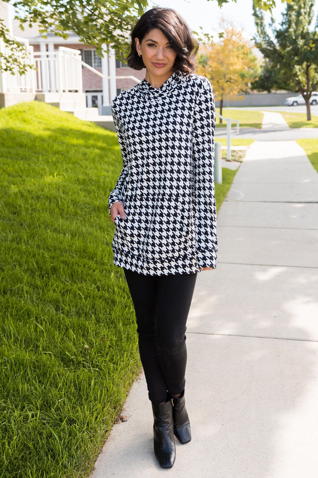 Out & About Modest Lightweight Hoodie Tops vendor-unknown 
