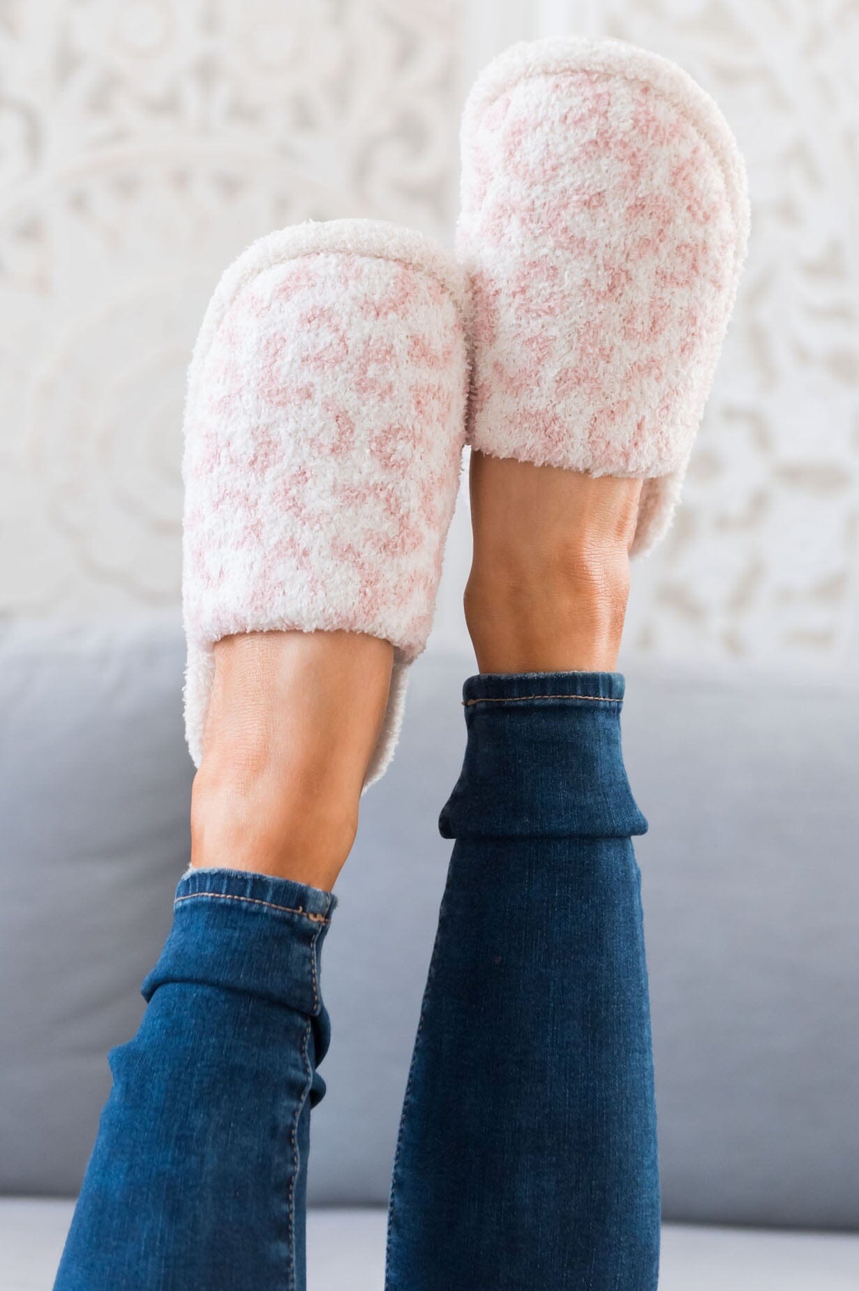 Cuddle Up Leopard Print Slippers Accessories & Shoes Leto Accessories 