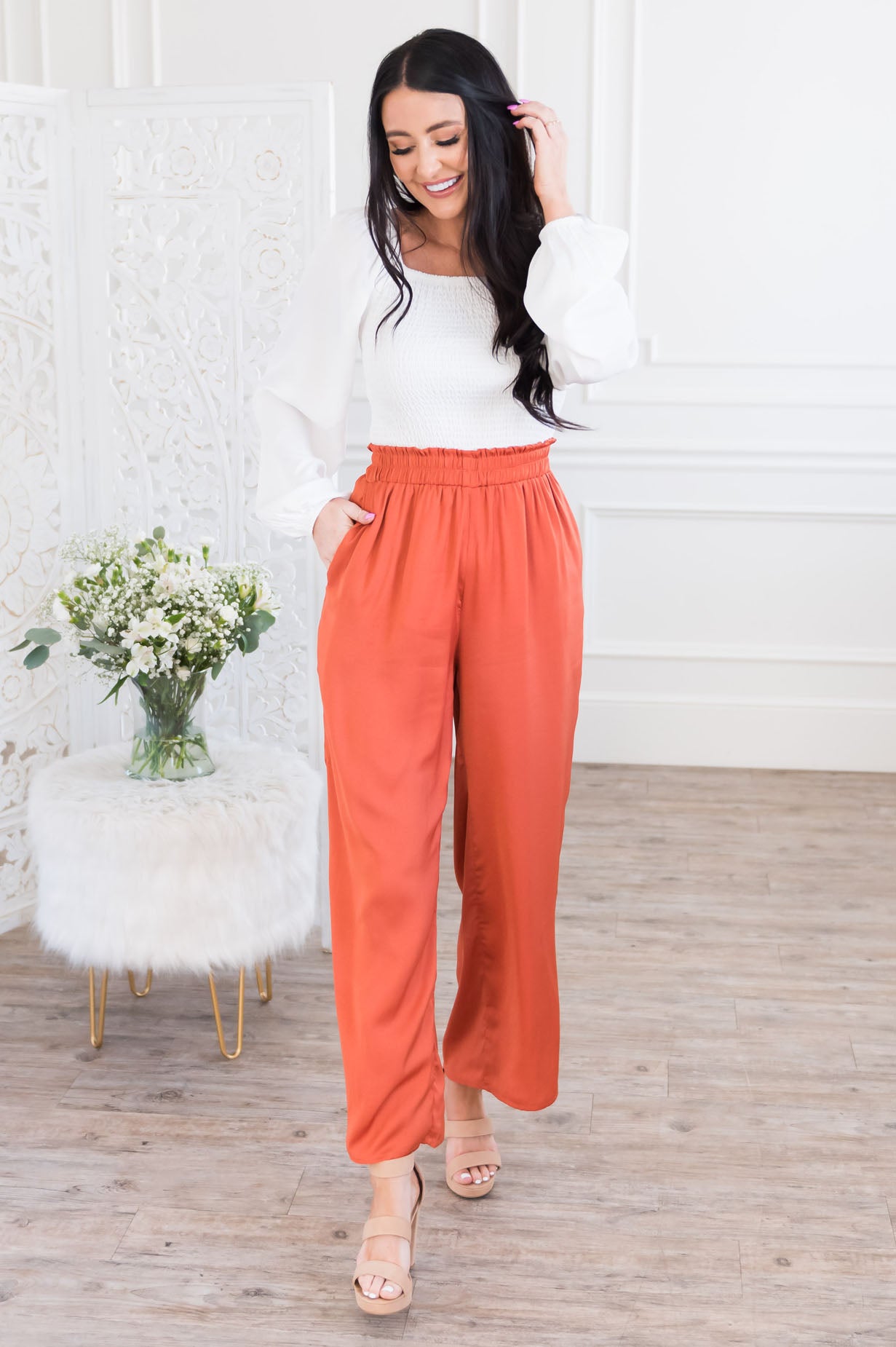 Beautiful Day Modest Wide Leg Pants Modest Dresses vendor-unknown 
