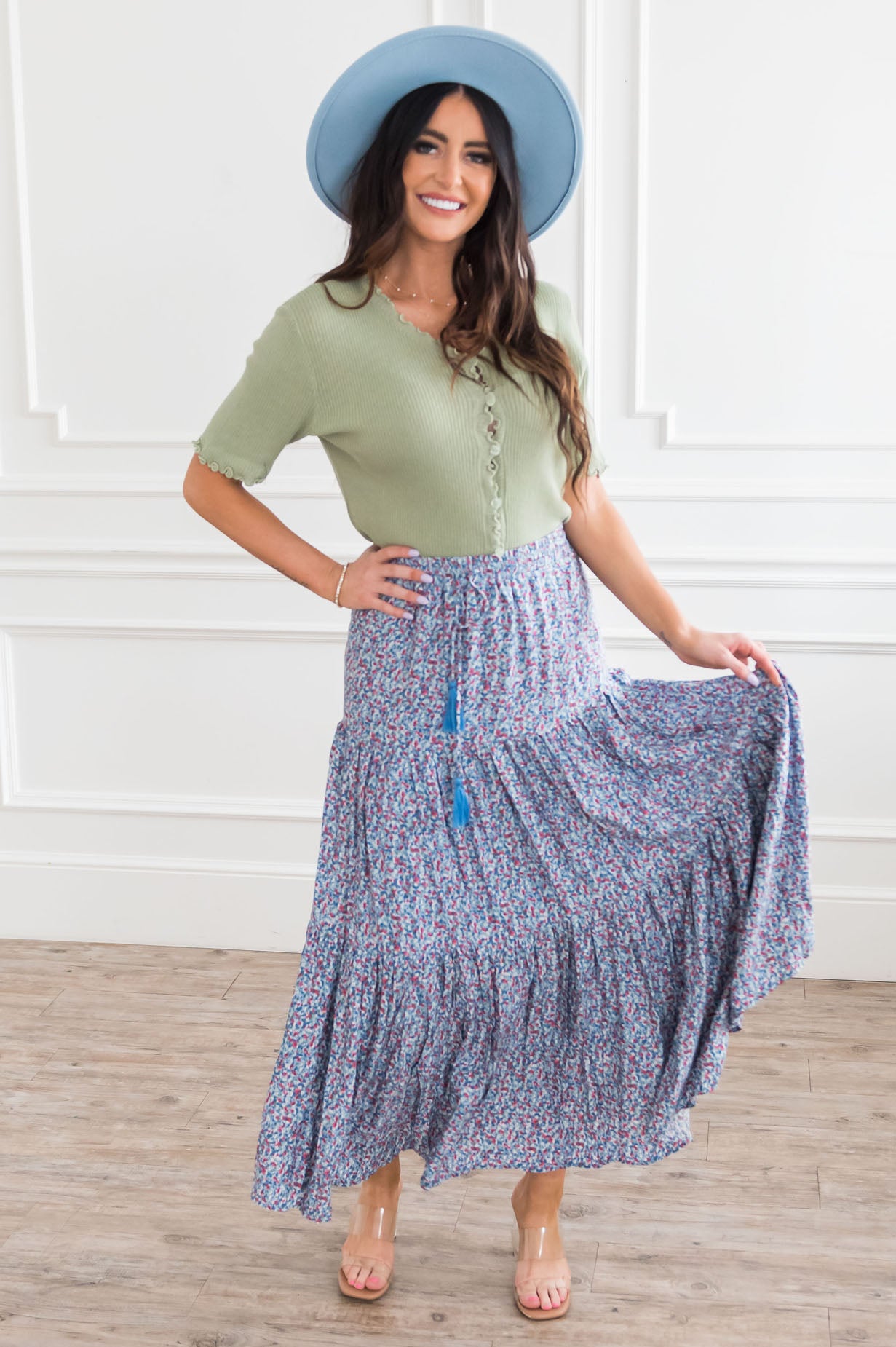 Joy Is Forever Modest Tier Skirt Skirts vendor-unknown 